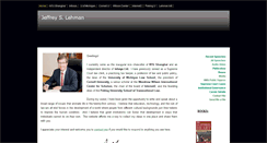 Desktop Screenshot of jeffreylehman.com